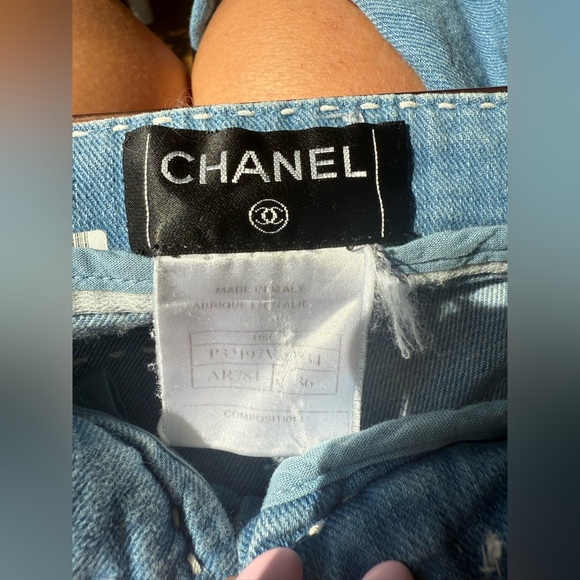 Authentic Chanel Women's Blue Jeans - Size 36 - Picture 7 of 10